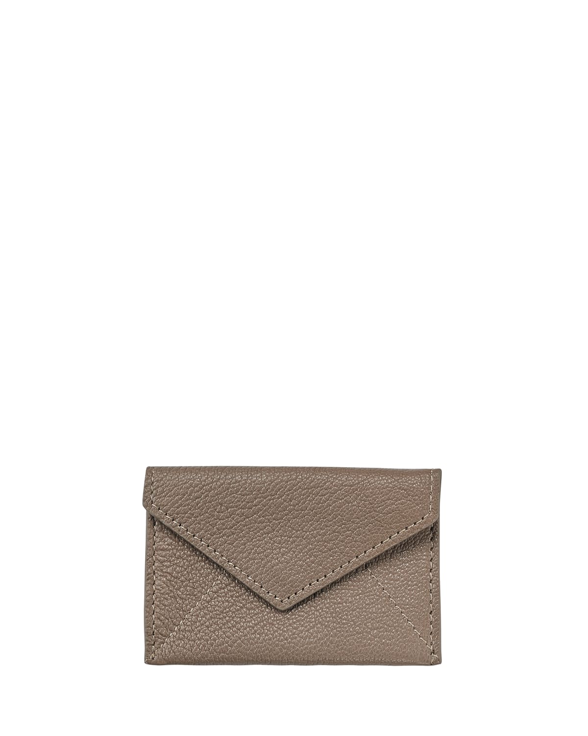 Graphic Image Mini Envelope Card Case In Taupe
