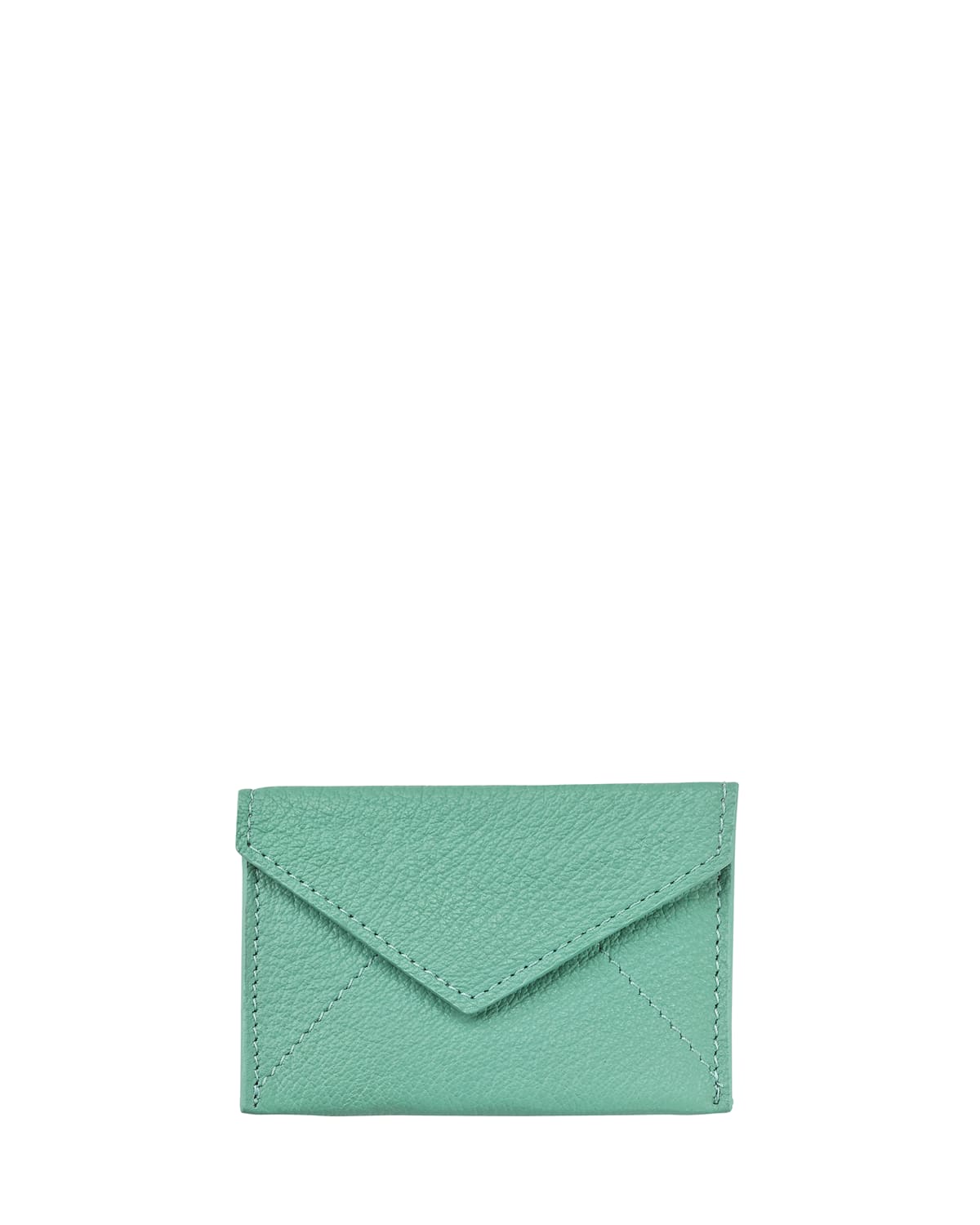 Graphic Image Mini Envelope Card Case In Robins Egg Blue