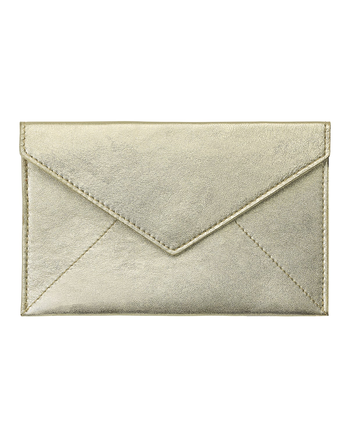 Graphic Image Medium Envelope Card Case In White Gold