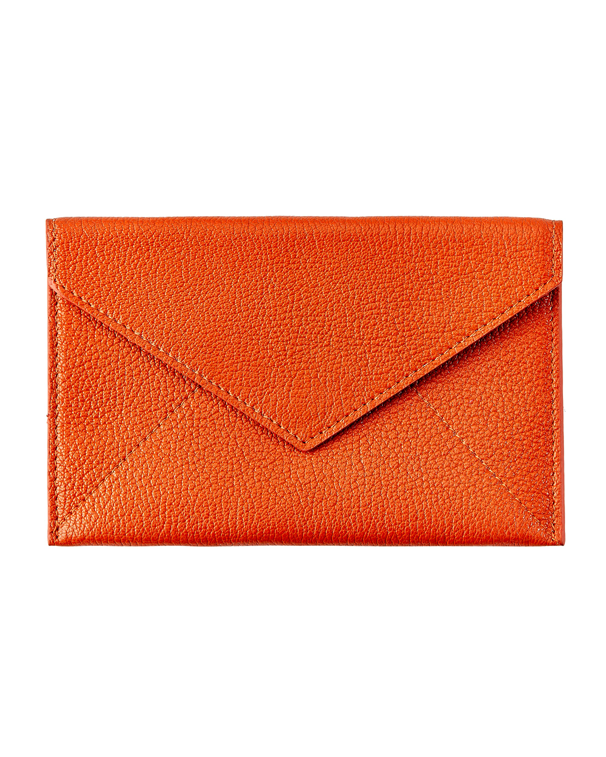 Graphic Image Medium Envelope Card Case In Orange
