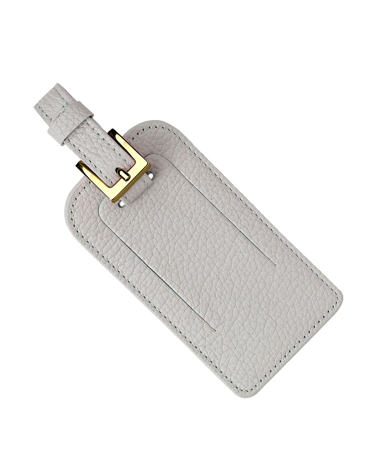 Graphic Image Luggage Tag With Buckle In Grey