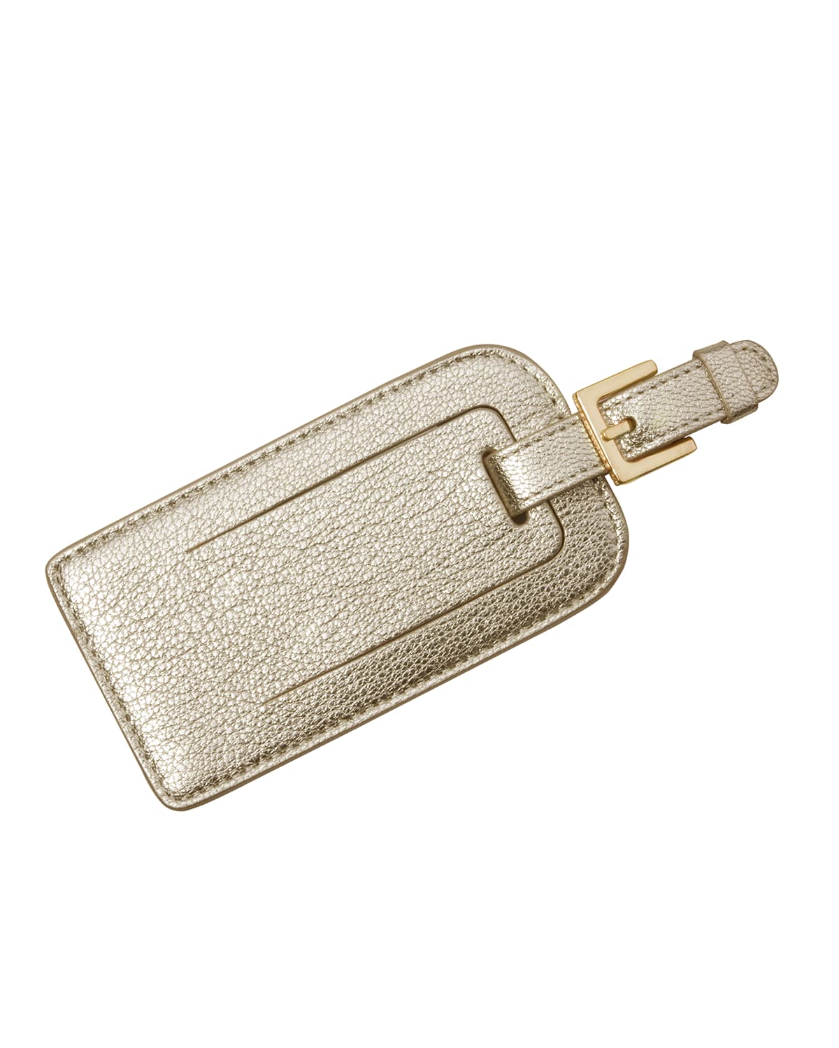Graphic Image Luggage Tag With Buckle In Whitegold