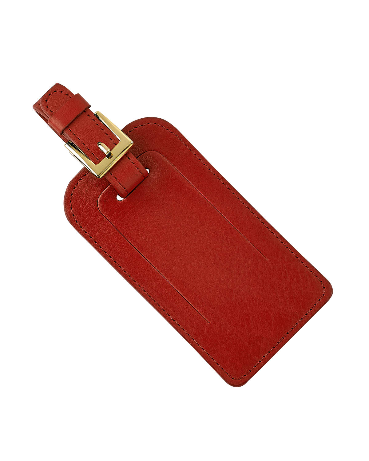 Graphic Image Luggage Tag With Buckle In Red