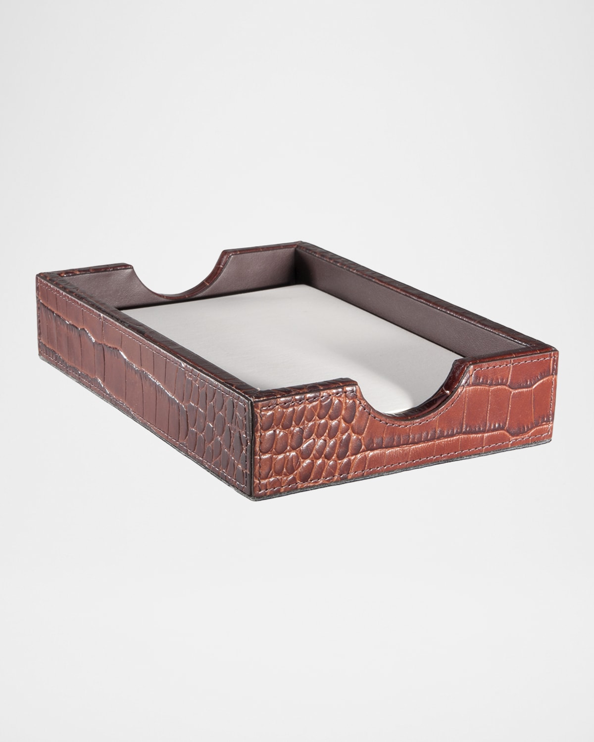 Graphic Image Memo Tray In Brown