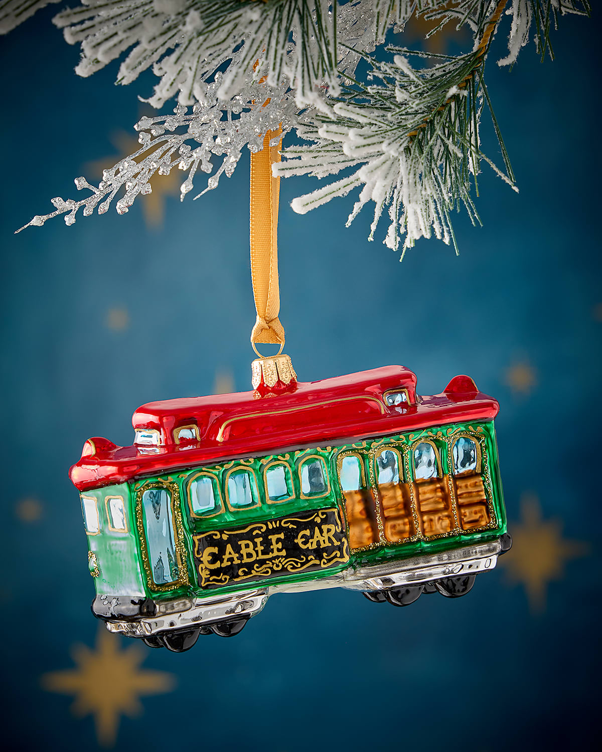 Neiman Marcus Cable Car Christmas Ornament