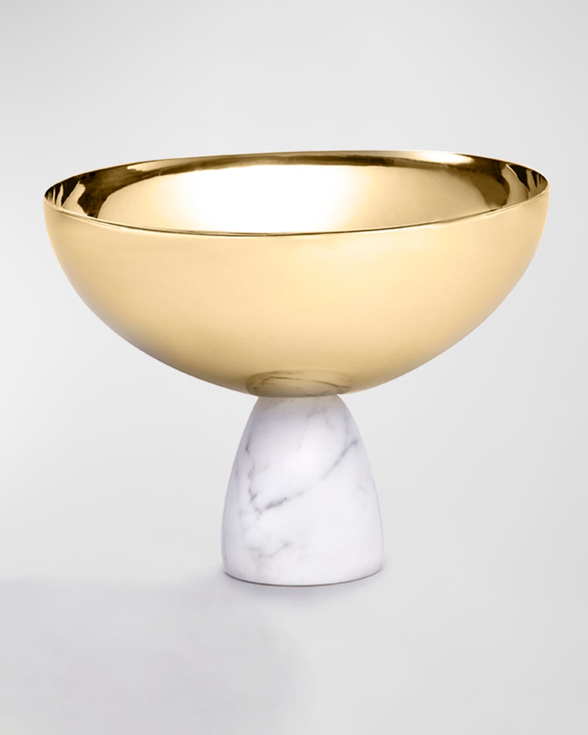 Shop Anna New York Coluna Nut Bowl In Carrara Gld