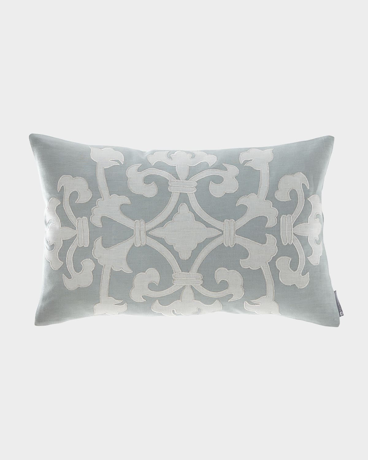 Lili Alessandra Serena Small Rectangle Decorative Pillow In Blue Pattern