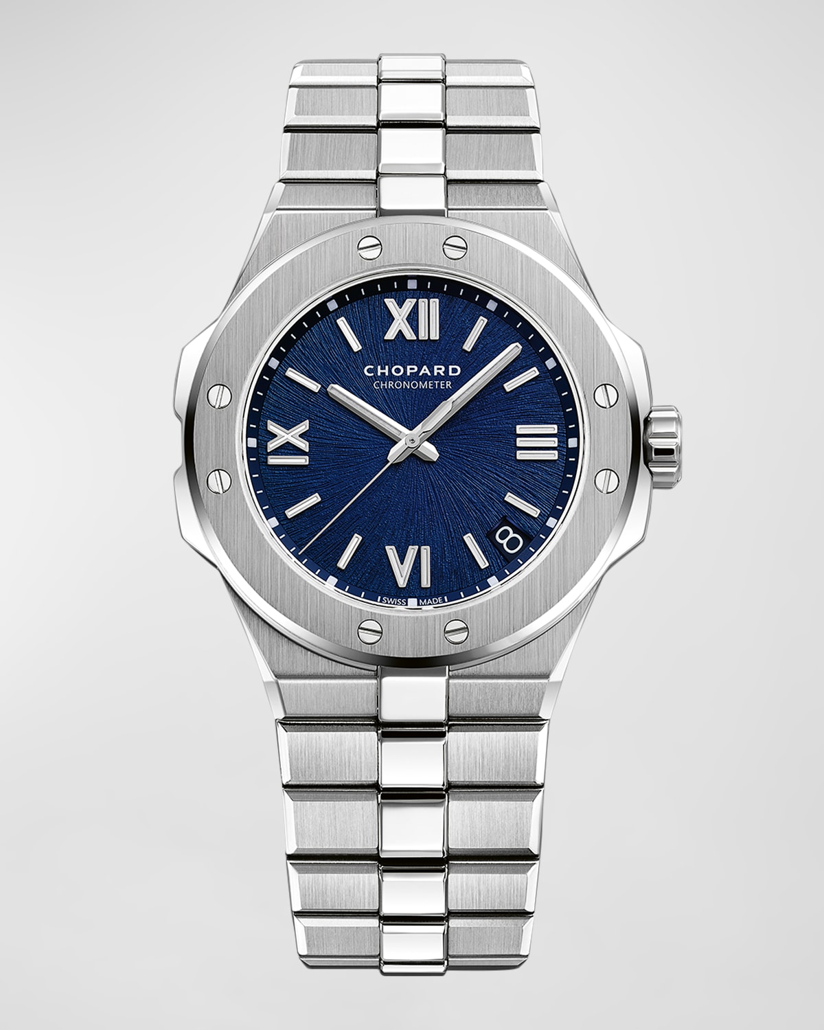 Chopard Alpine Eagle Large Automatic 41mm Lucent Steel Watch, Ref. No. 298600-3001 In Blue