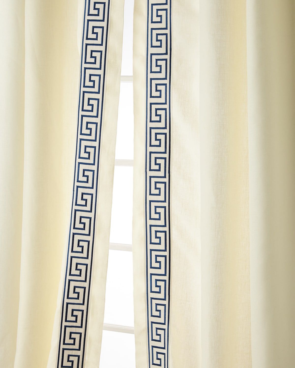 Shop Home Silks Felix Curtain Panels, 96" In Navy