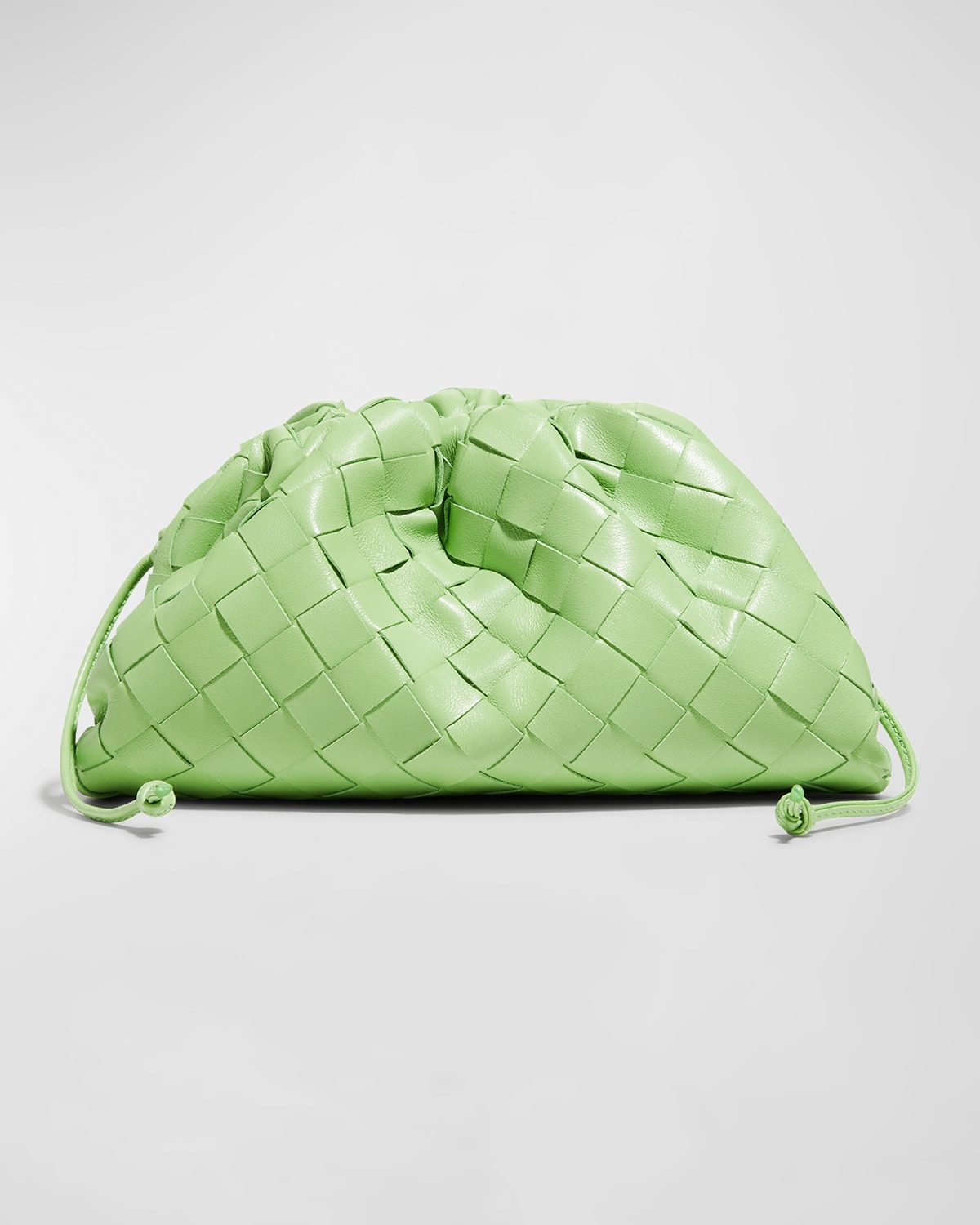 Bottega Veneta Mini Pouch Intrecciato Crossbody Bag In Pistachio