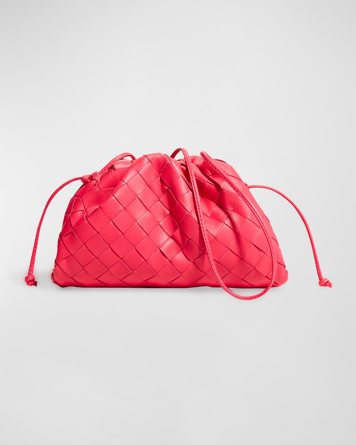 Bottega Veneta Mini Pouch Intrecciato Crossbody Bag In Lollipop