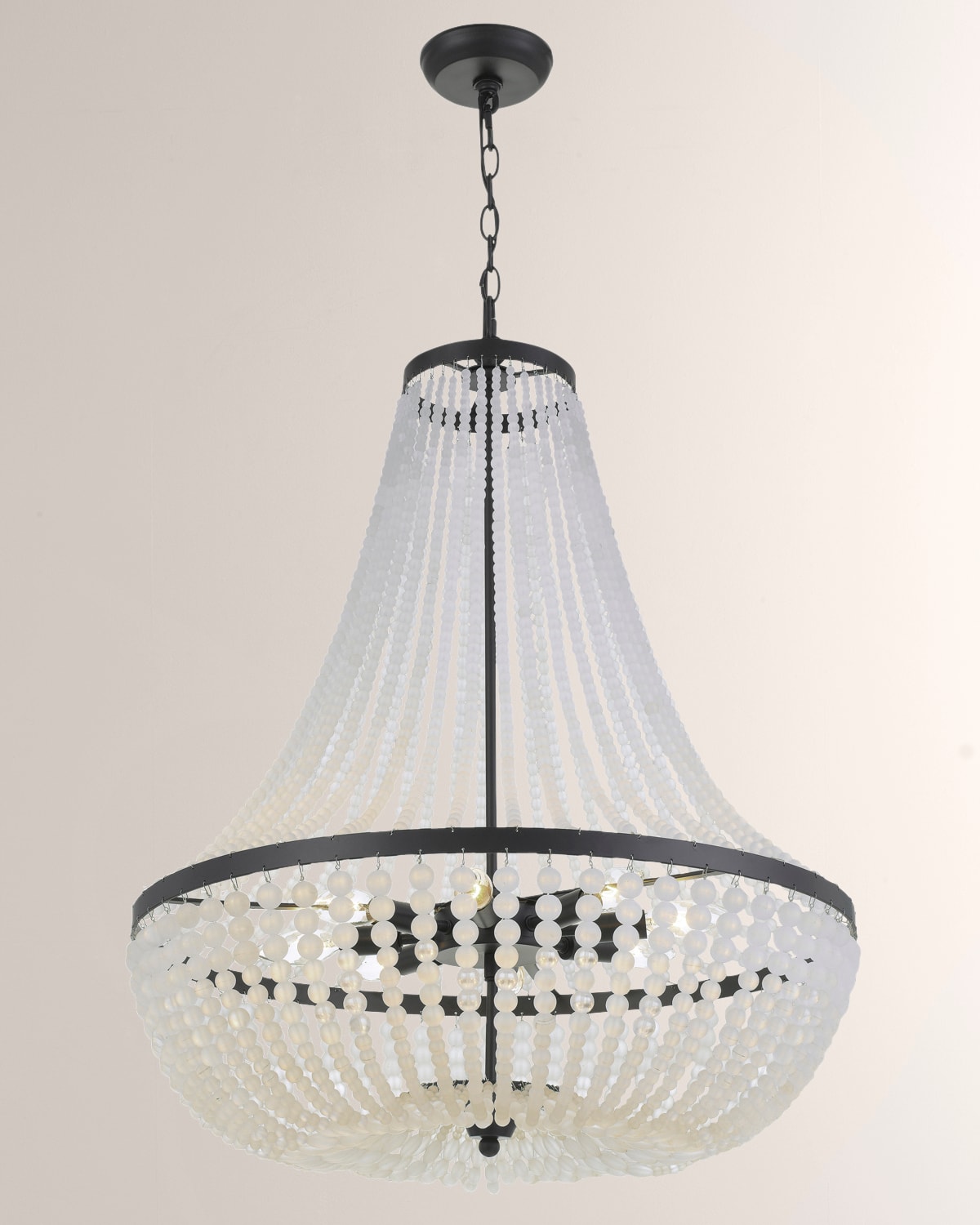 Crystorama Rylee 8-light Chandelier In Black