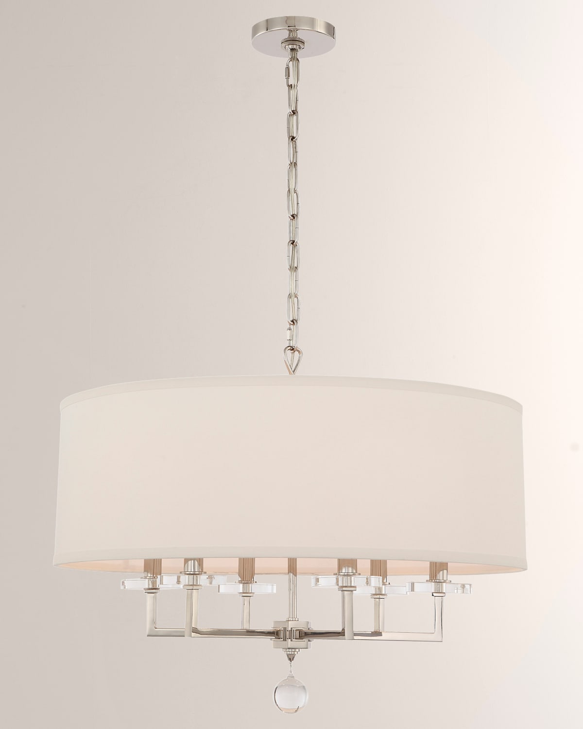 Shop Crystorama Paxton 6-light Chandelier In Polished Nickel