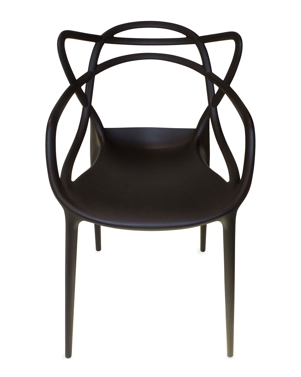 Kartell Masters Dining Chair, Set Of 2 In Matte Black