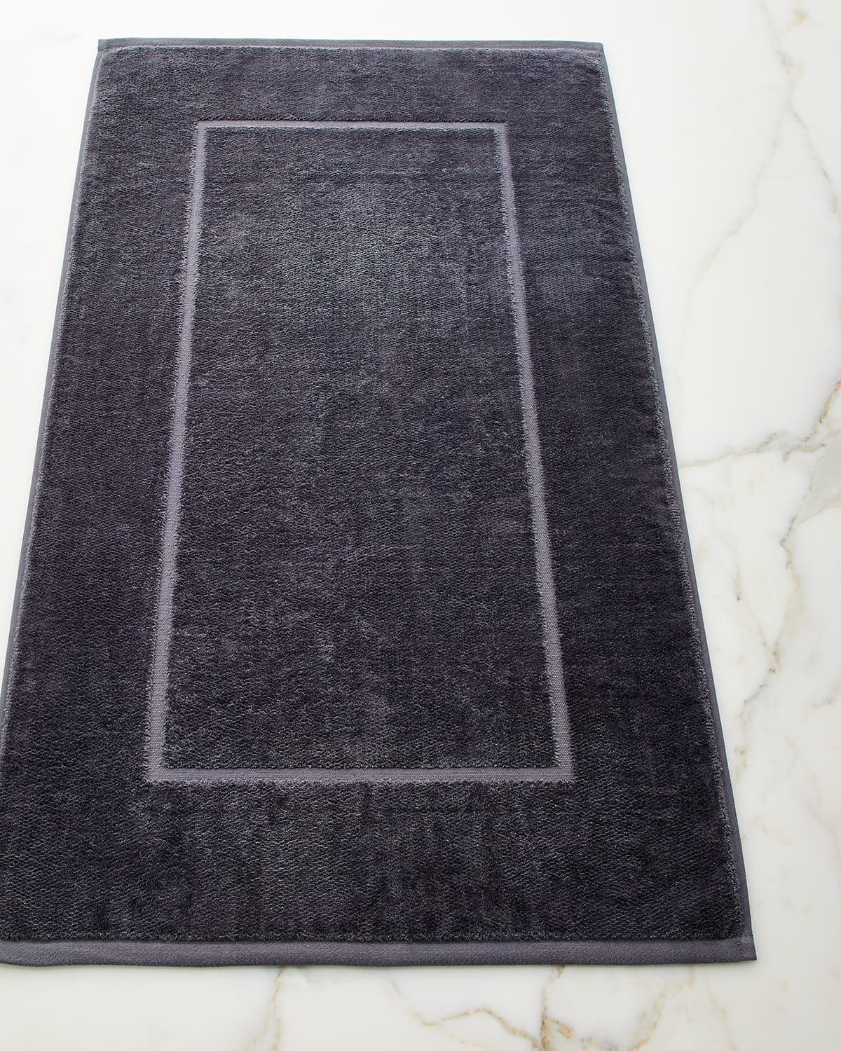 Sferra Diamond Weave Tub Mat In Pewter