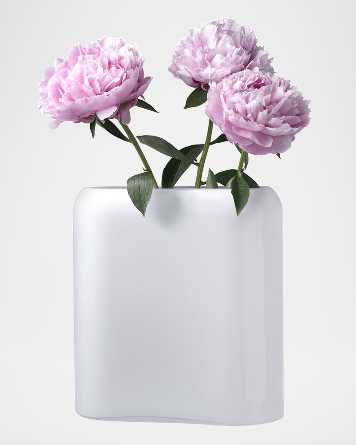 Nude Layers Medium Vase, Opal In Clear