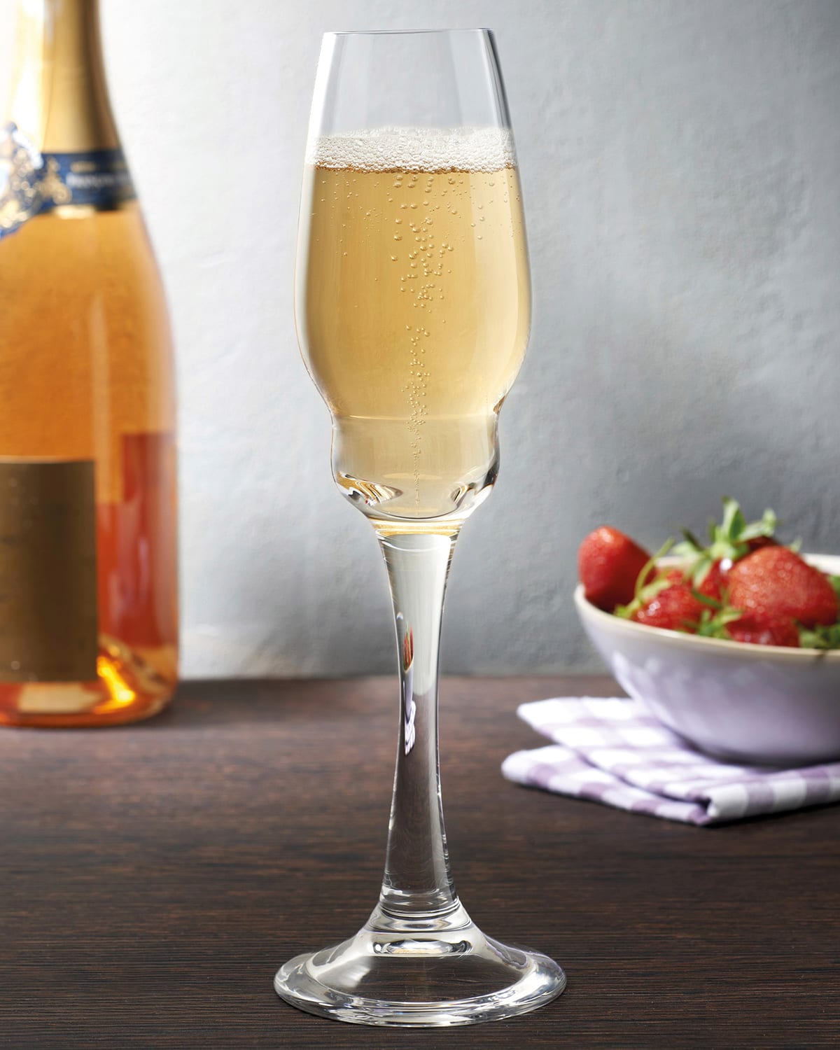 Nude Heads Up Champagne Glasses, Set Of 2 In Clear