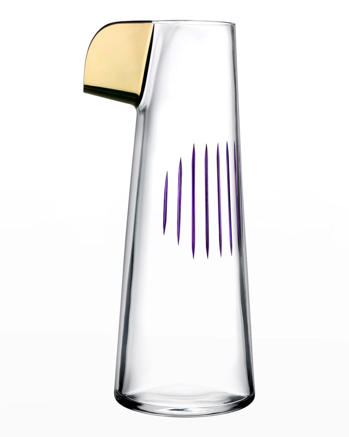 Shop Nude Parrot Carafe, Clear/purple In Clear And Purple