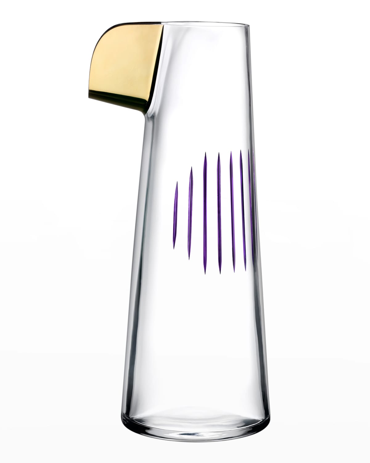 Nude Parrot Carafe, Clear/purple In Clear And Purple
