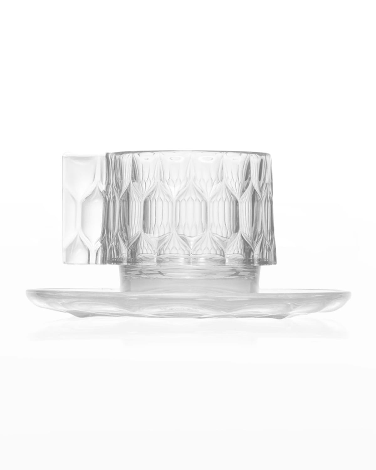 Kartell Jellies Shatterproof Espresso Cup, Set Of 4 In Crystal