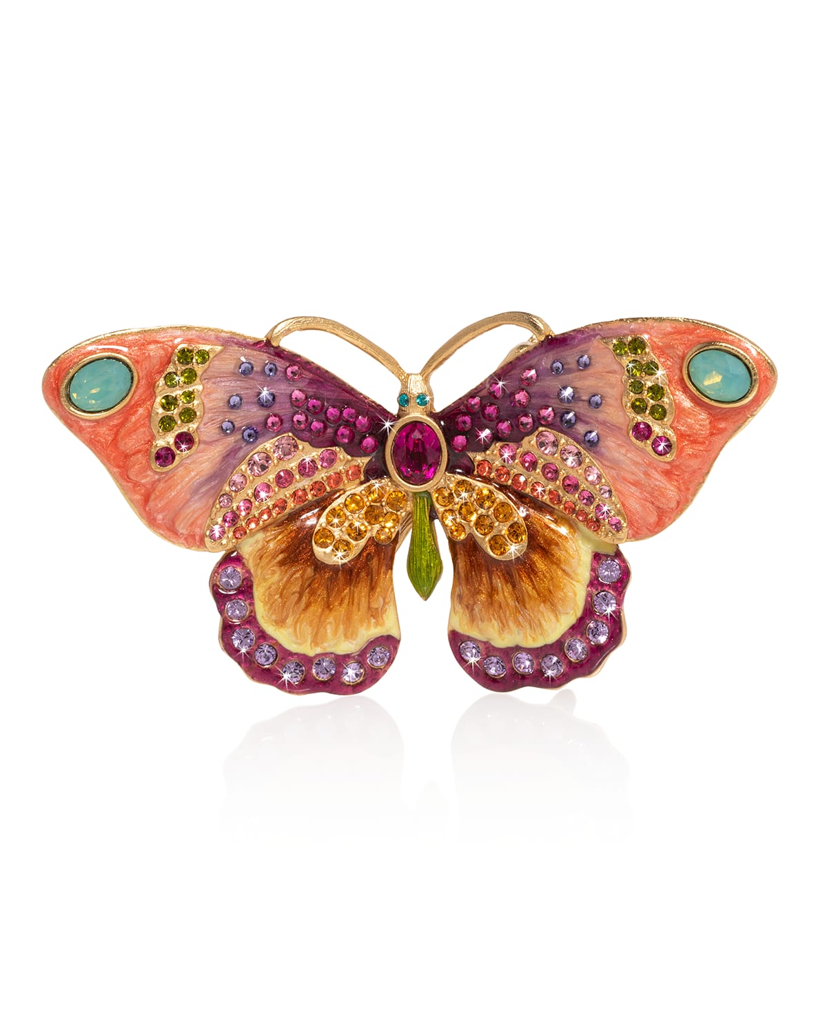 Jay Strongwater Small Butterfly Figurine In Multi