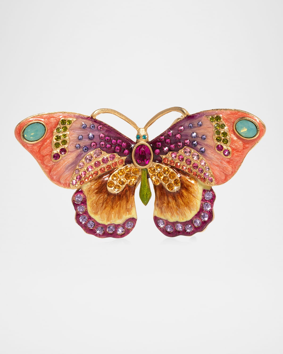 Jay Strongwater Small Butterfly Figurine In Multi