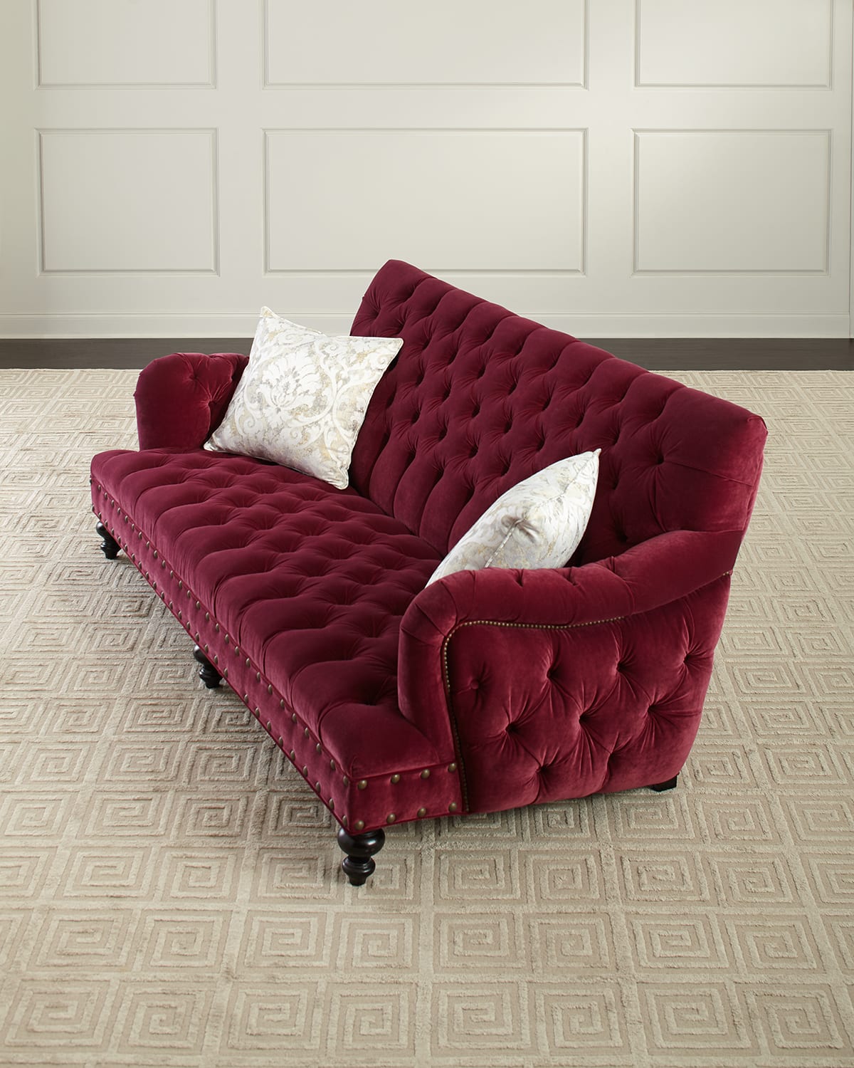 Old Hickory Tannery Sara Tufted Sofa, 84.5"