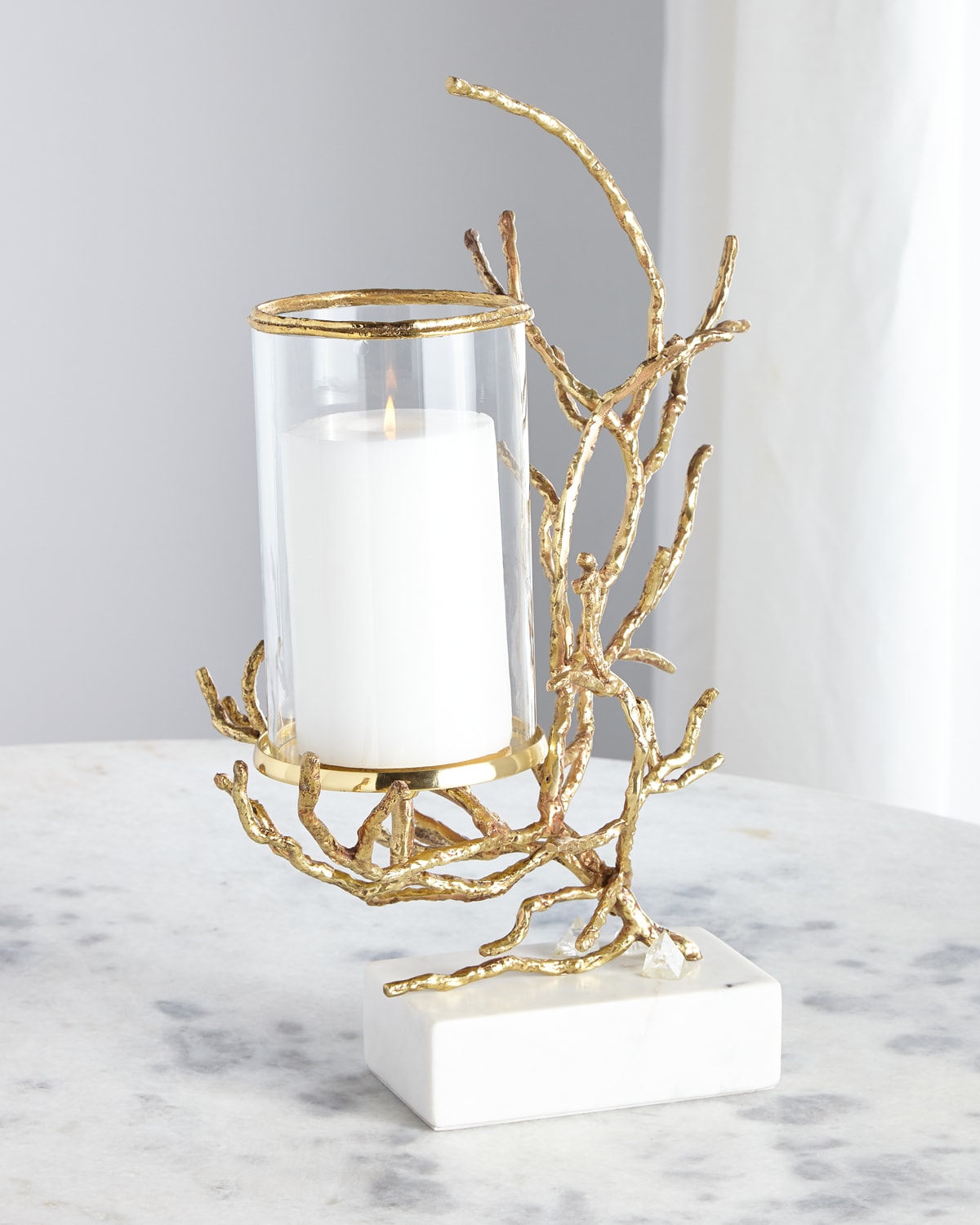 John-richard Collection Branch Candle Holder In Gold