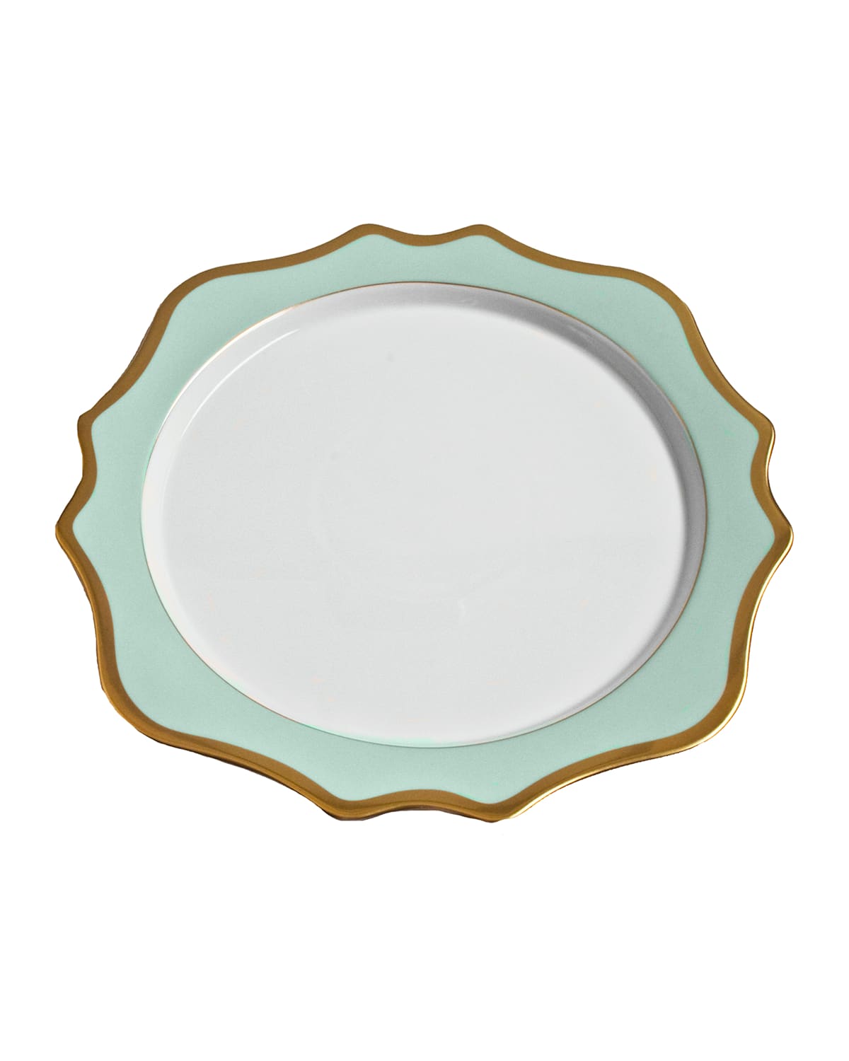 Shop Anna Weatherley Anna's Palette Charger In Aqua Green
