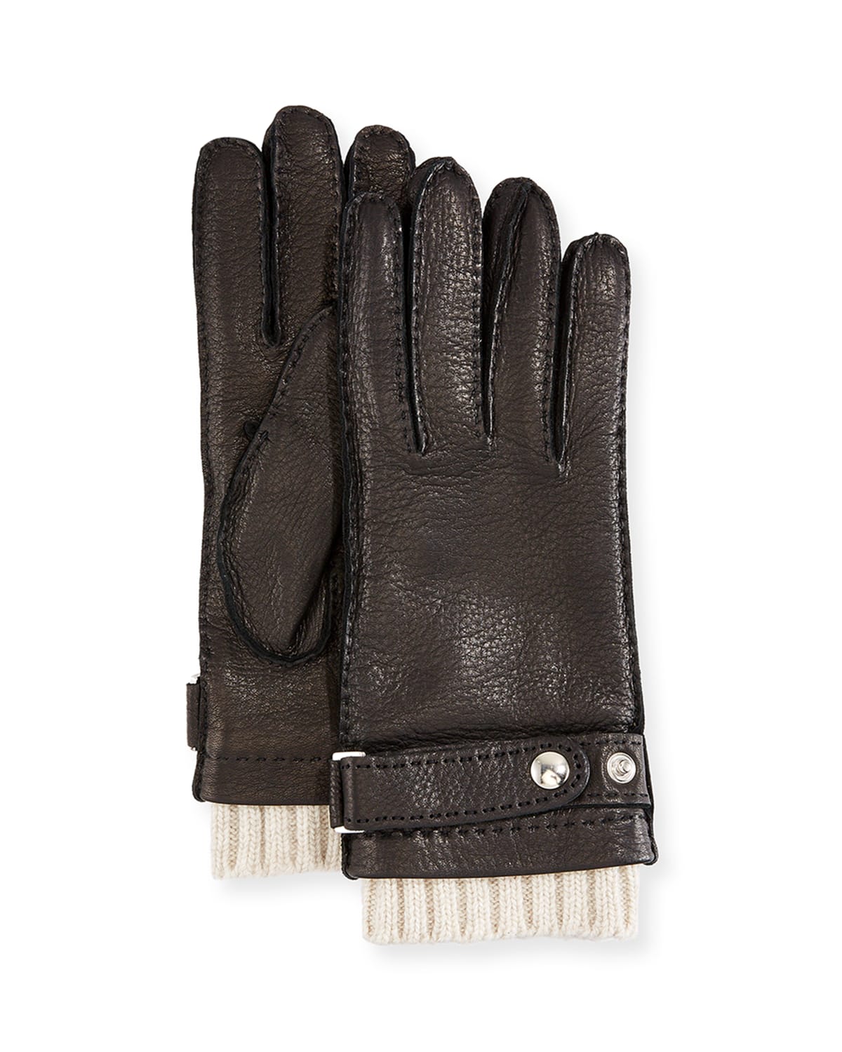 Men's Deerskin Gloves w/ Cashmere Trim