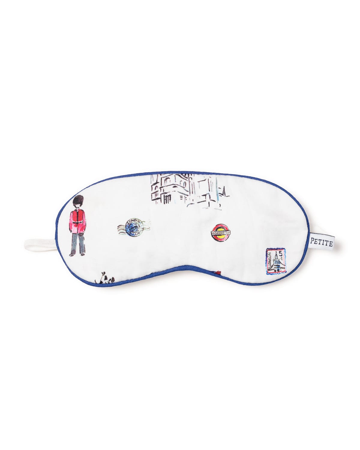 Shop Petite Plume Kids' Floral Eye Mask In White/red