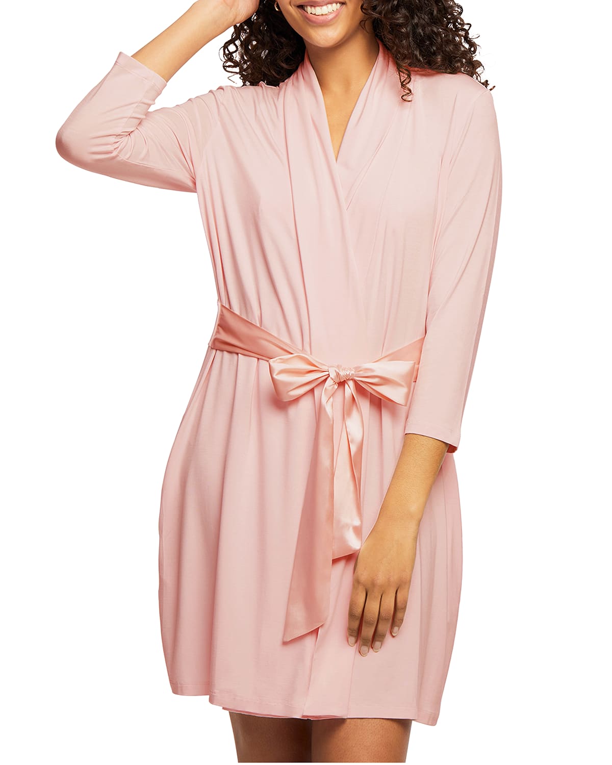 Fleur't Iconic Dressing Gown In Peonies