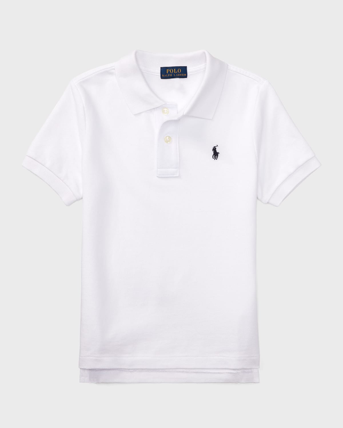 Ralph Lauren Kids' Short-sleeve Logo Embroidery Polo Shirt In White
