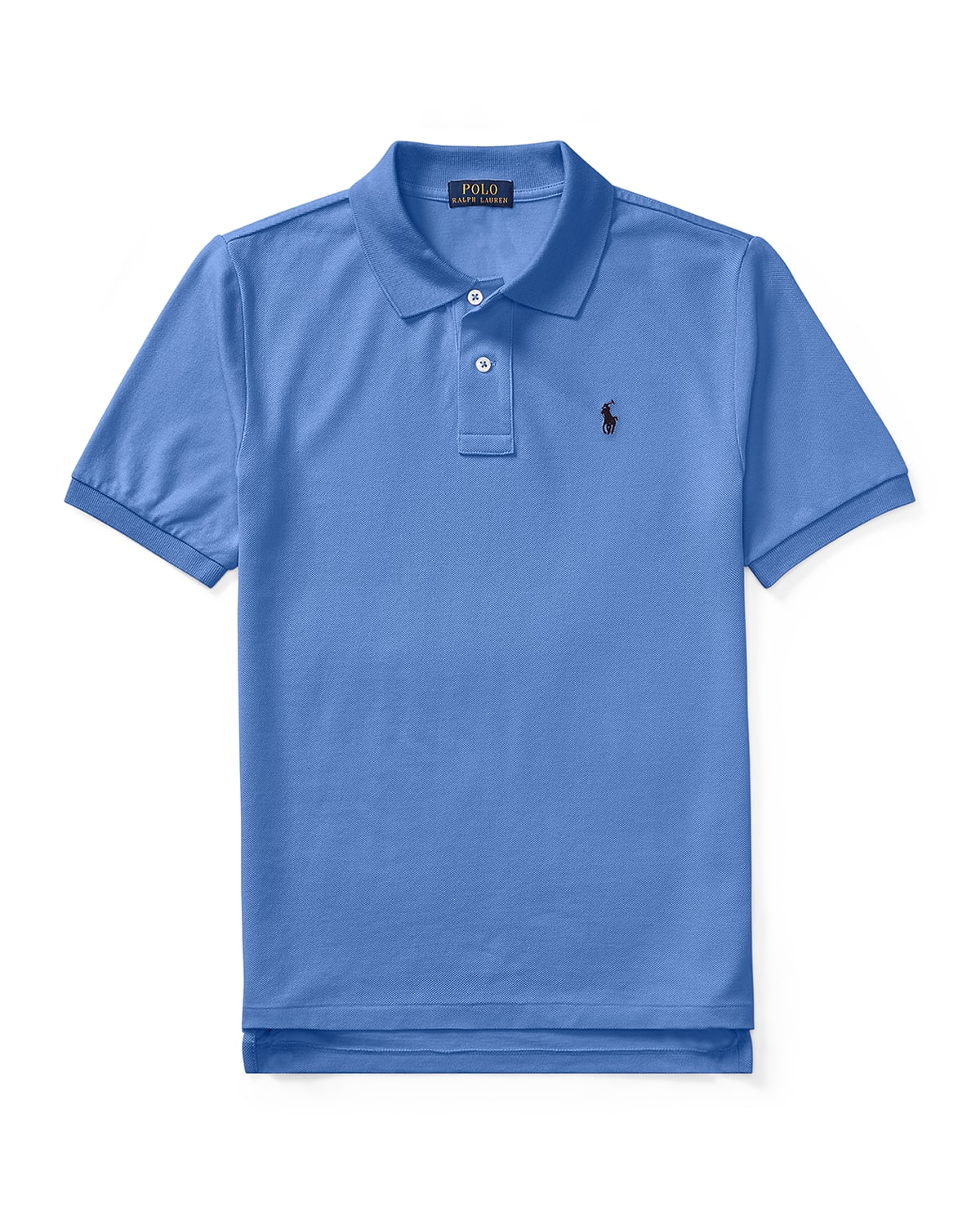 Polo Ralph Lauren Short-sleeve Logo Embroidery Polo Shirt In Blue