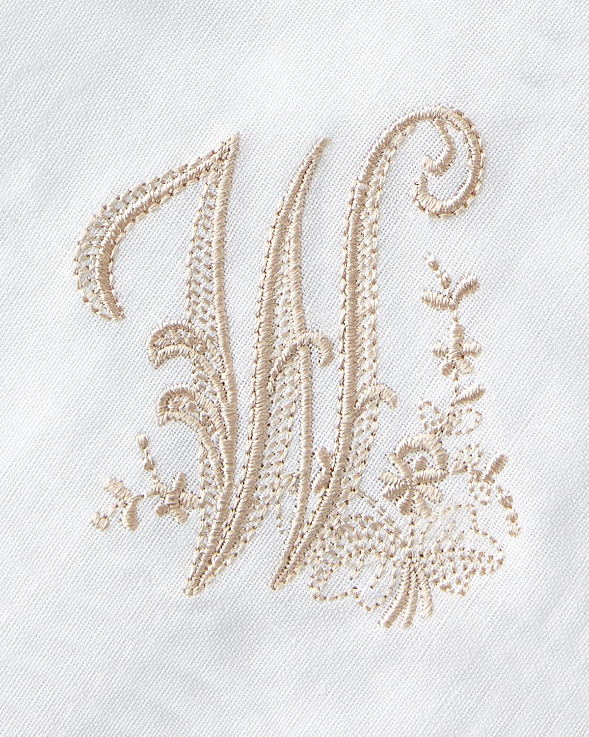 Shop Boutross Imports Initial Monogram Cocktail Napkins, Set Of 6 In Initial W