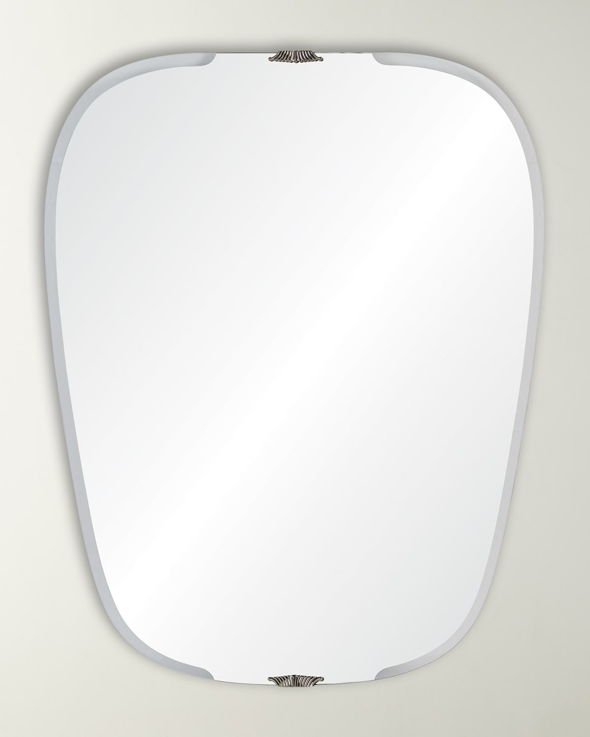 Mirror Home Round Edged Mirror In Silver