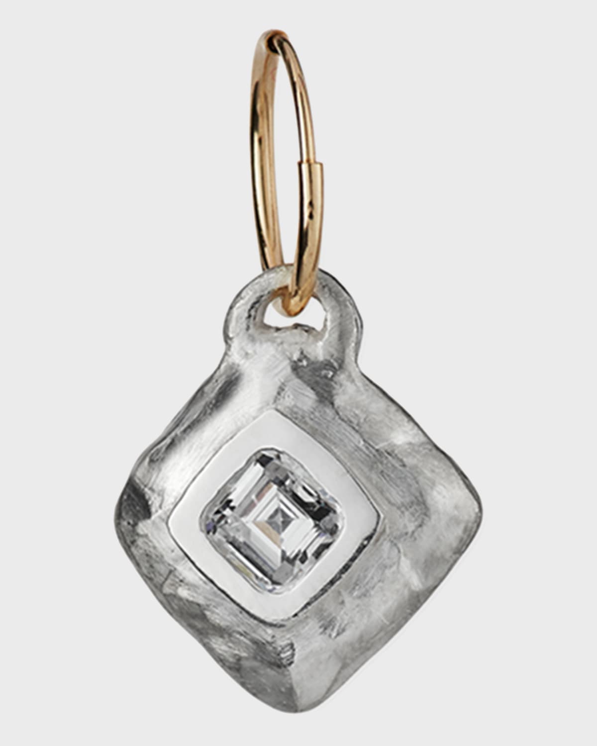 Lee Brevard Diamond-shaped Roma Cubic Zirconia Earring, Single