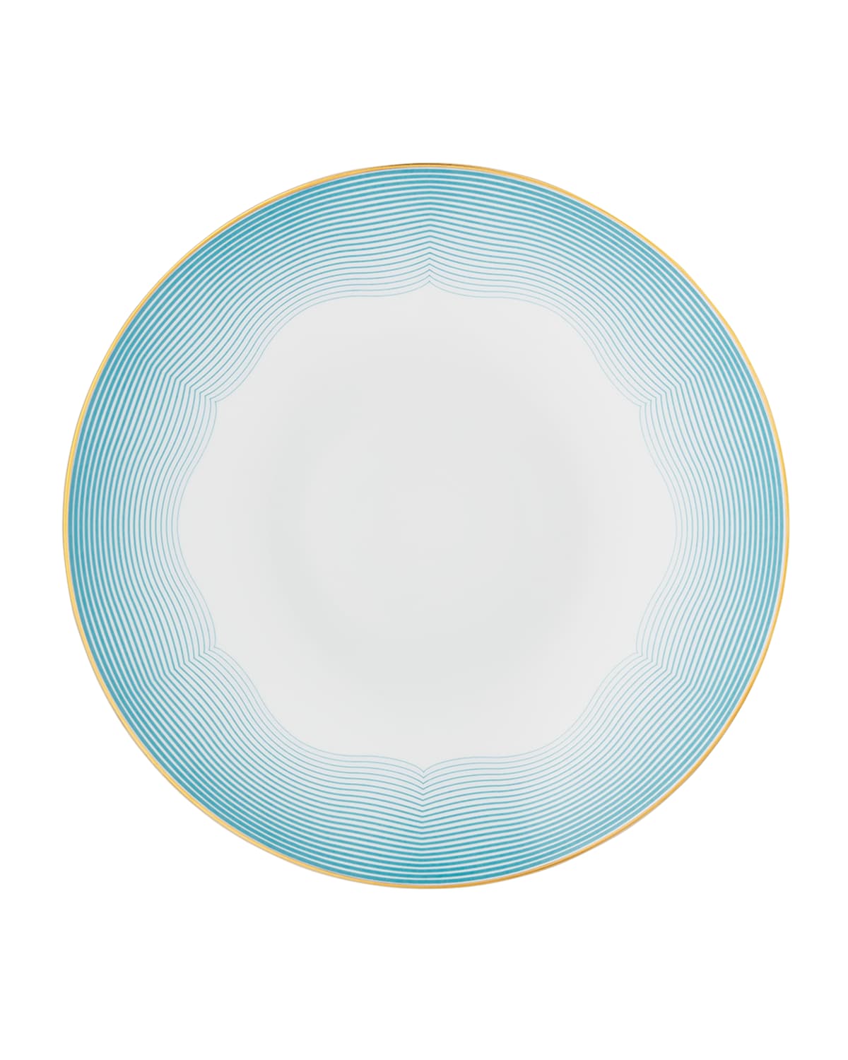 Raynaud Aura American Dinner Coupe Plate 1 In Light Blue