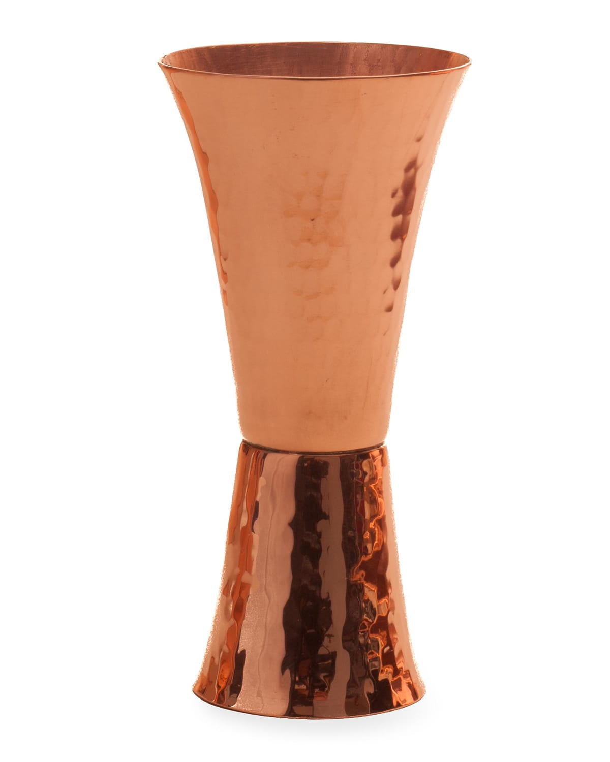 Shop Sertodo Copper Fluted Double Sided Jigger In Copper