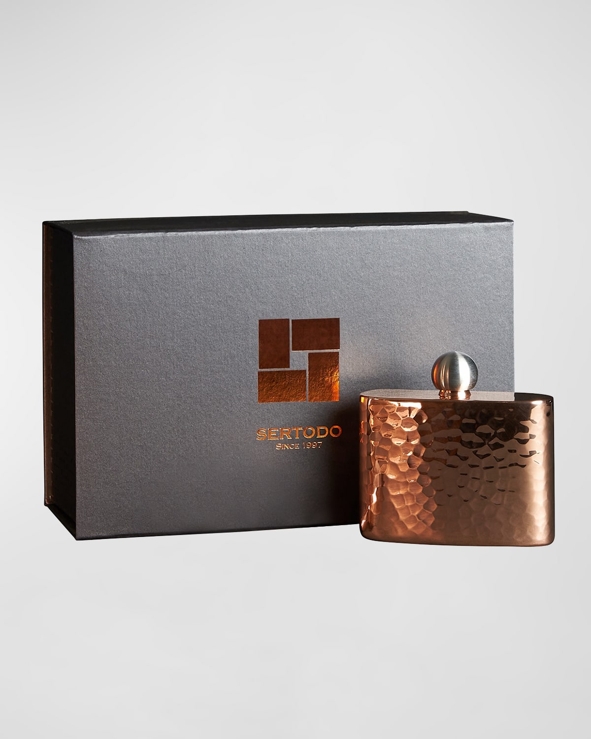 Espadín Petite Hip Flask, 4x3" with Gift Box.
