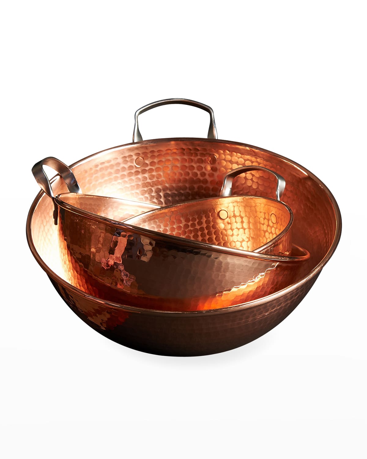 Shop Sertodo Copper Copper Mixing Bowls, Set Of 3