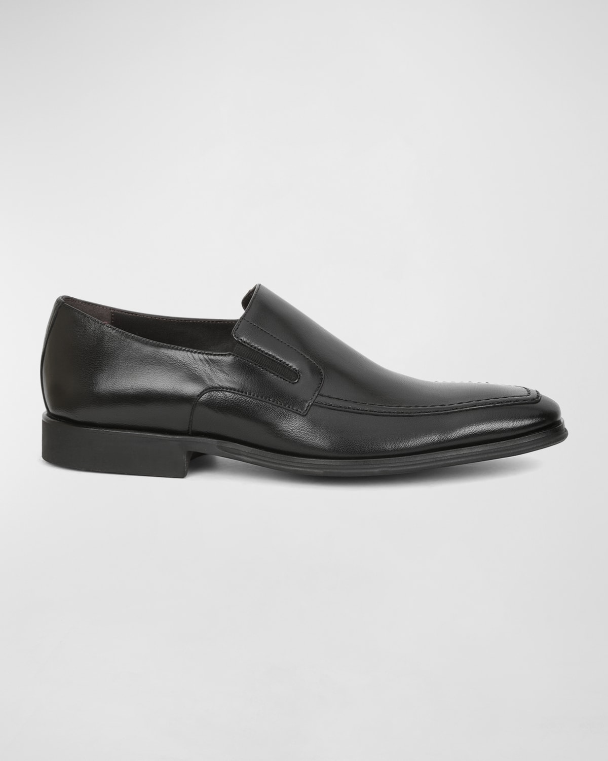Shop Bruno Magli Men's Raging Leather Slip-on Loafers In Black Leather