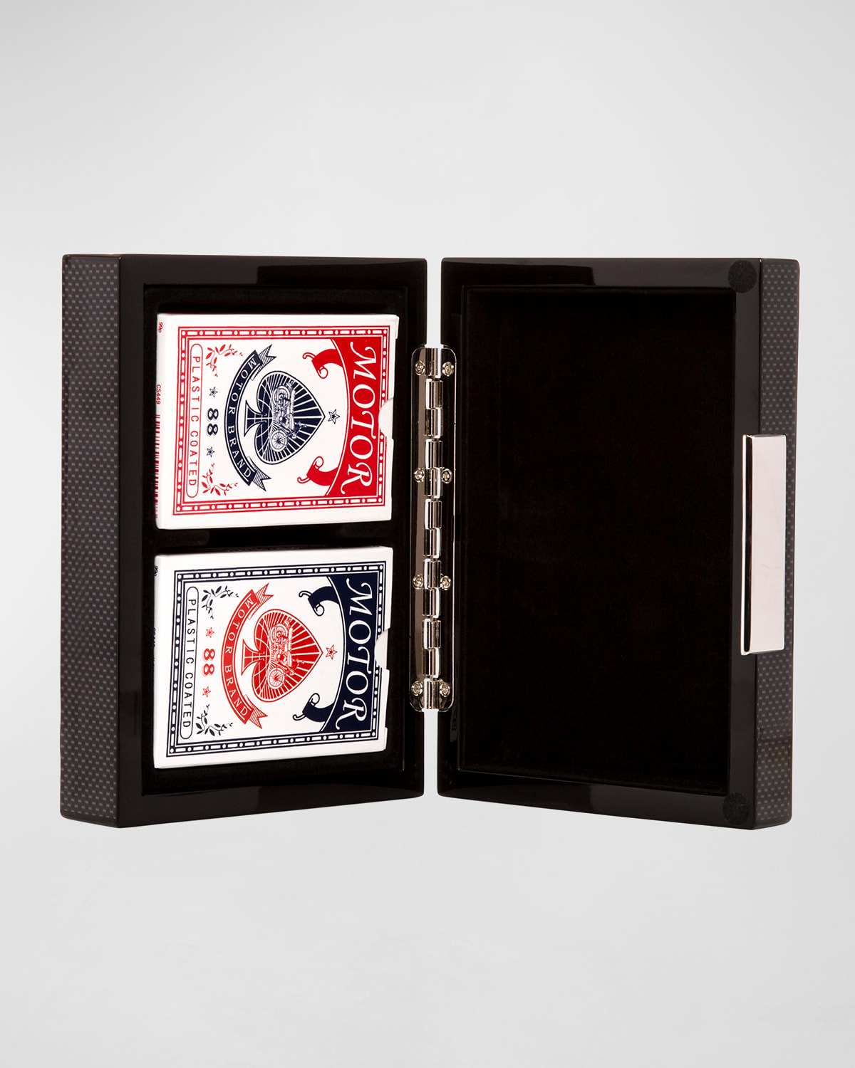 Shop Brouk & Co Playing Cards Poker Box Set In Carbon Fiber