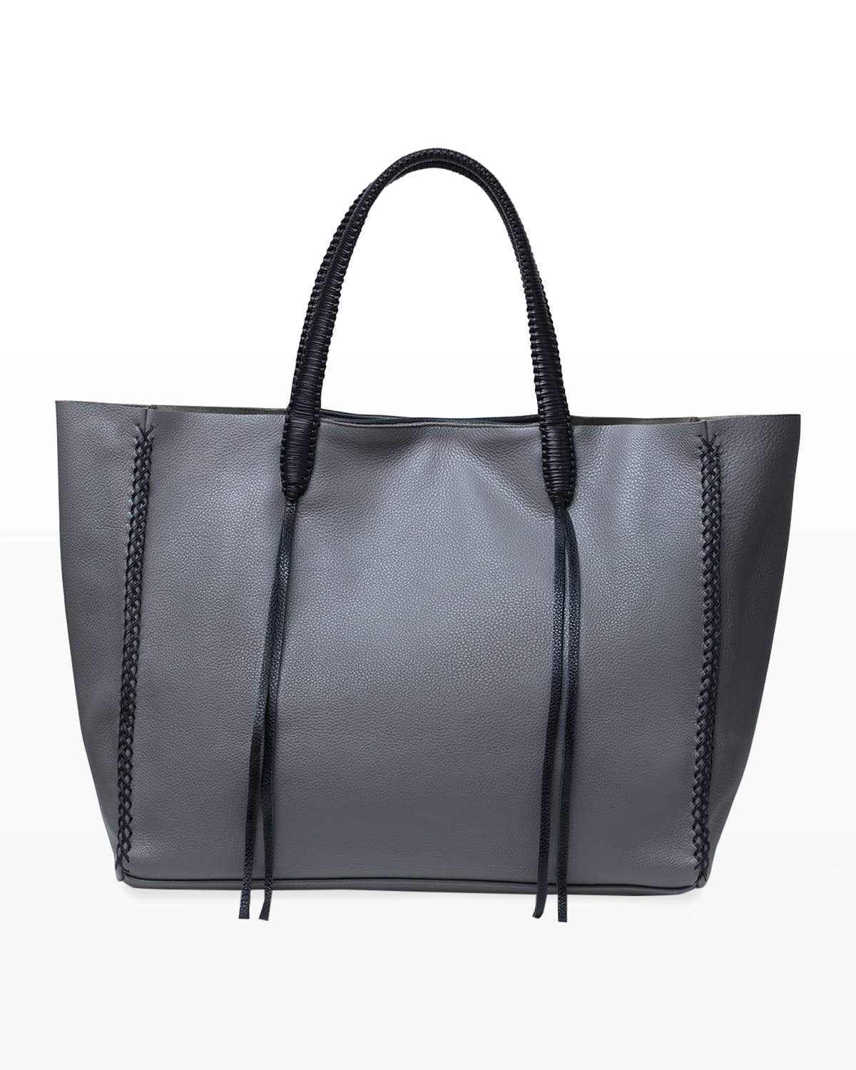 Callista Iconic Stitched Tote Bag In Granite Noir