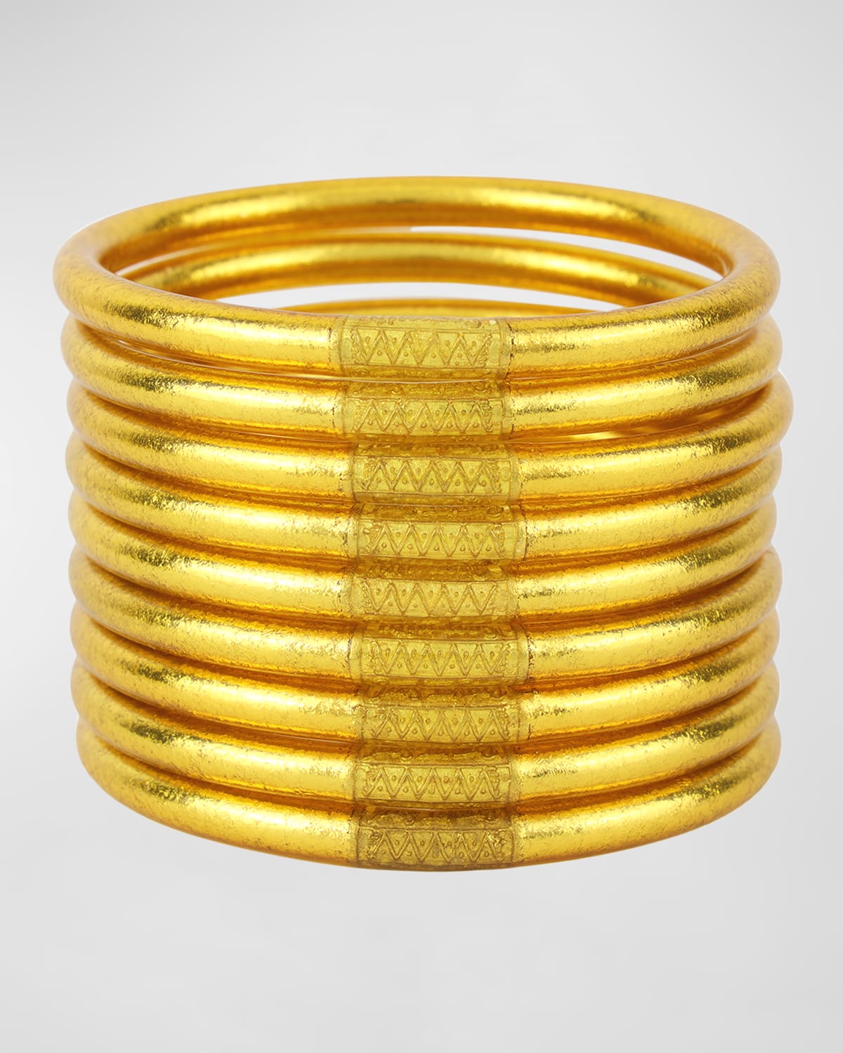 Gold All-Weather Bangles, Size S-L, Set of 9