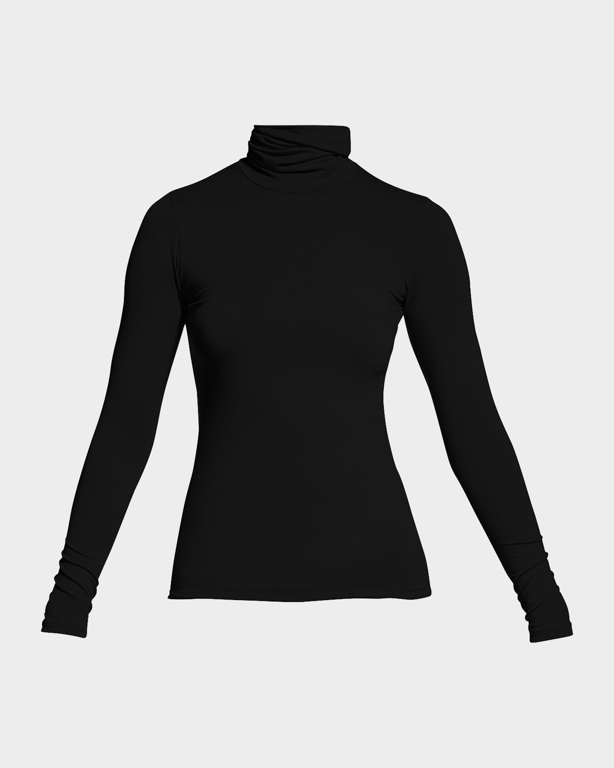 MAJESTIC VISCOSE JERSEY TURTLENECK