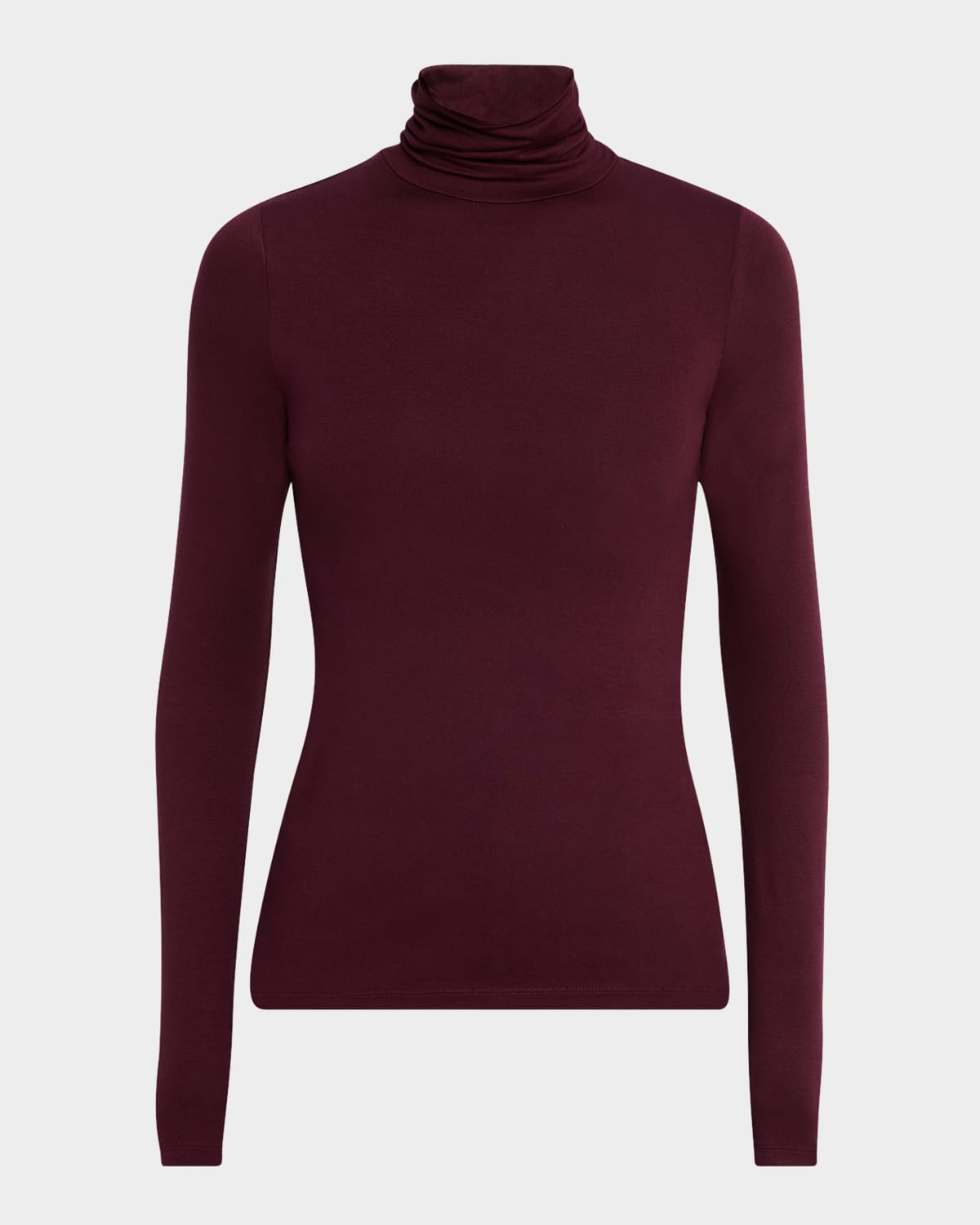 MAJESTIC VISCOSE JERSEY TURTLENECK 