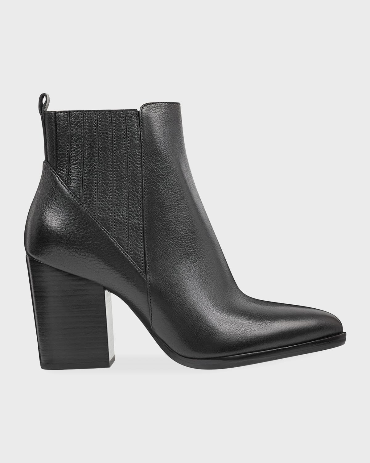 Marc Fisher Ltd Alva Suede Pleated Chelsea Booties In Black