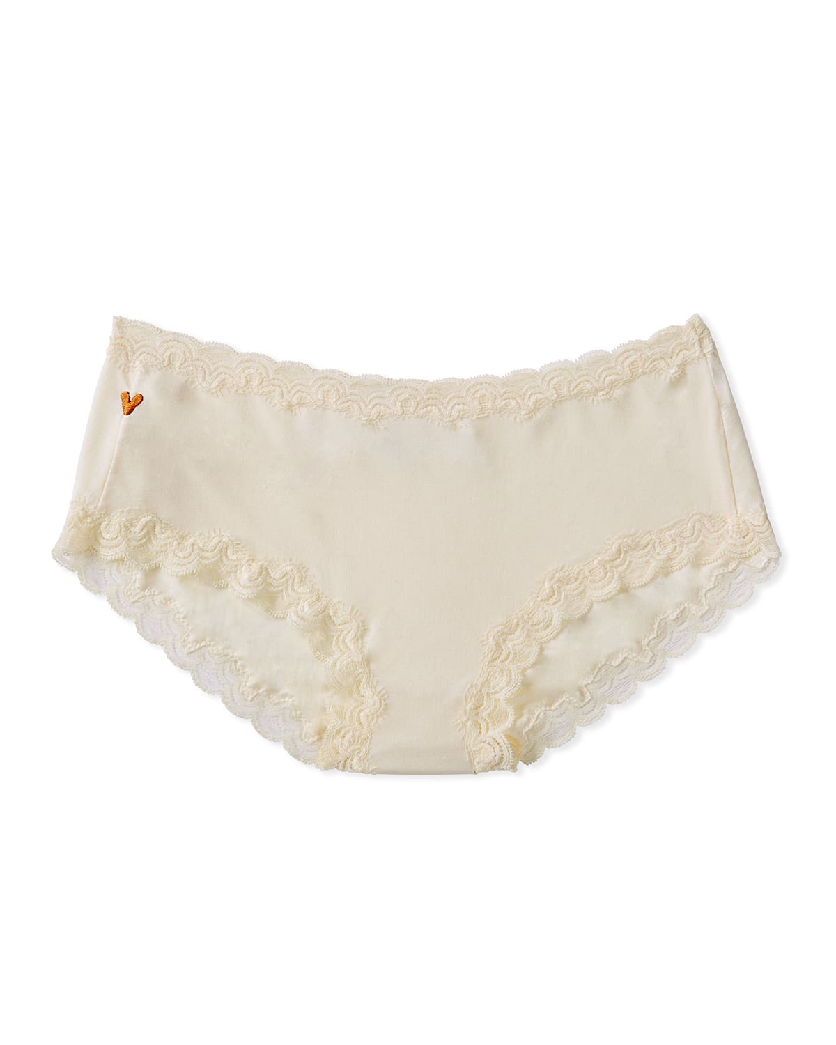 Uwila Warrior Soft Silks Lace-trim Bikini Briefs In Winter White