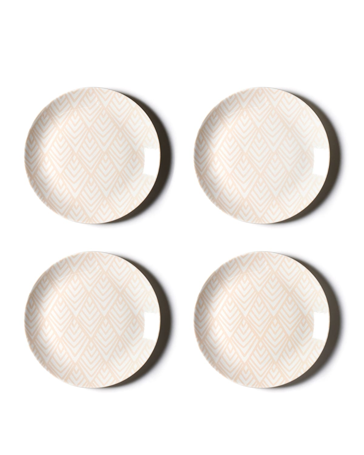 Shop Coton Colors Layered Diamond Dinner Plate In Blush
